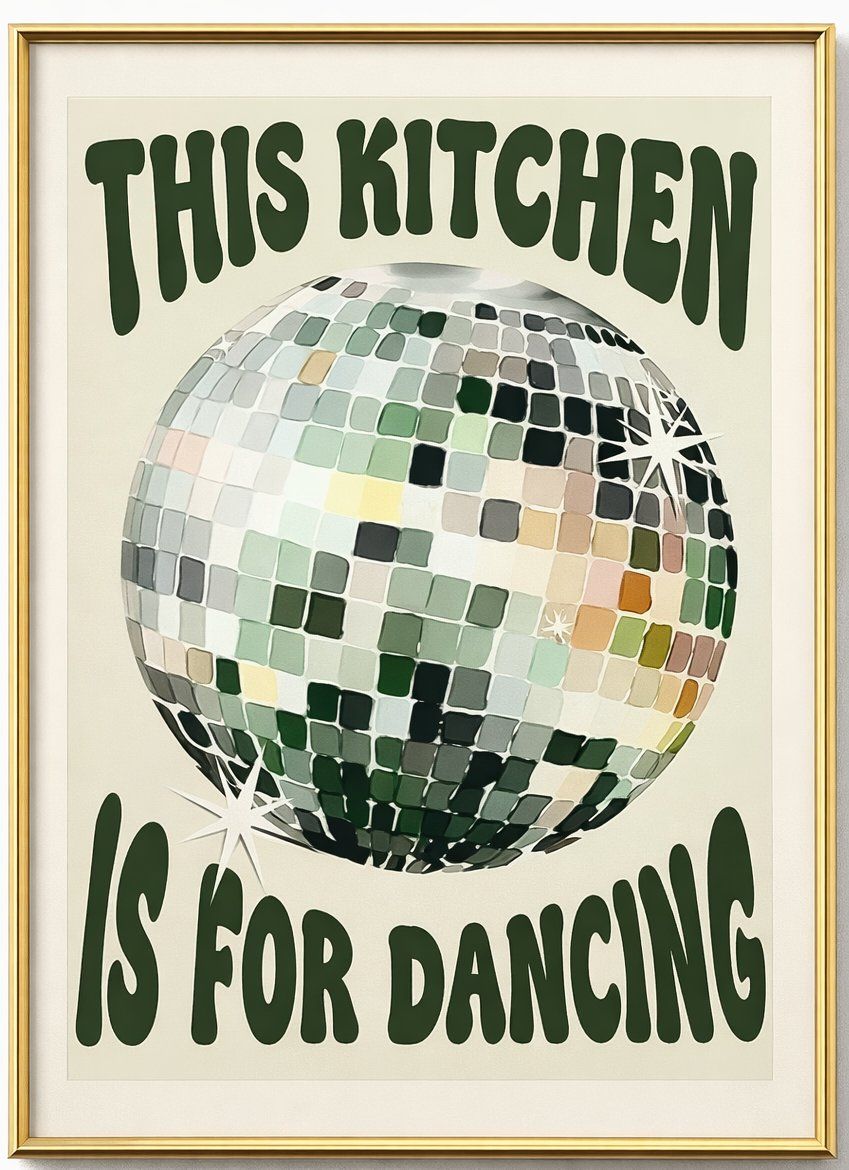 Posters & Illustrations: Poster affiche Impression Dancing Vintage rétro déco – Neuf avec emballage d'origine à Meyrin par Nostalgica