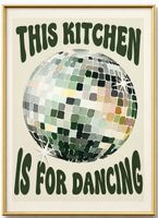 Poster affiche Impression Dancing Vintage rétro déco