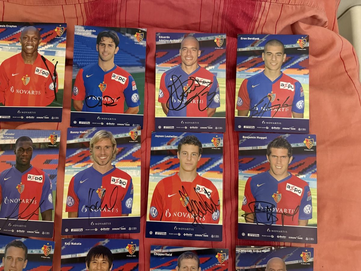 Autografi: Autogrammkarten FC Basel signiert – Usato da Rüschlikon venduto da Andi_2000 2