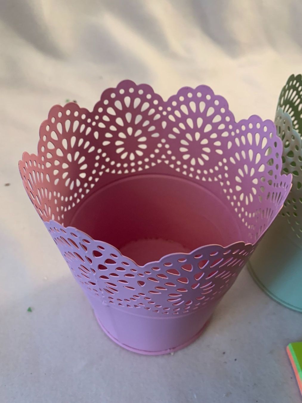 Pots de fleurs: 3 bunde Metallgefässe   108 – Neuf (Voir description) à Schötz par amore14 4