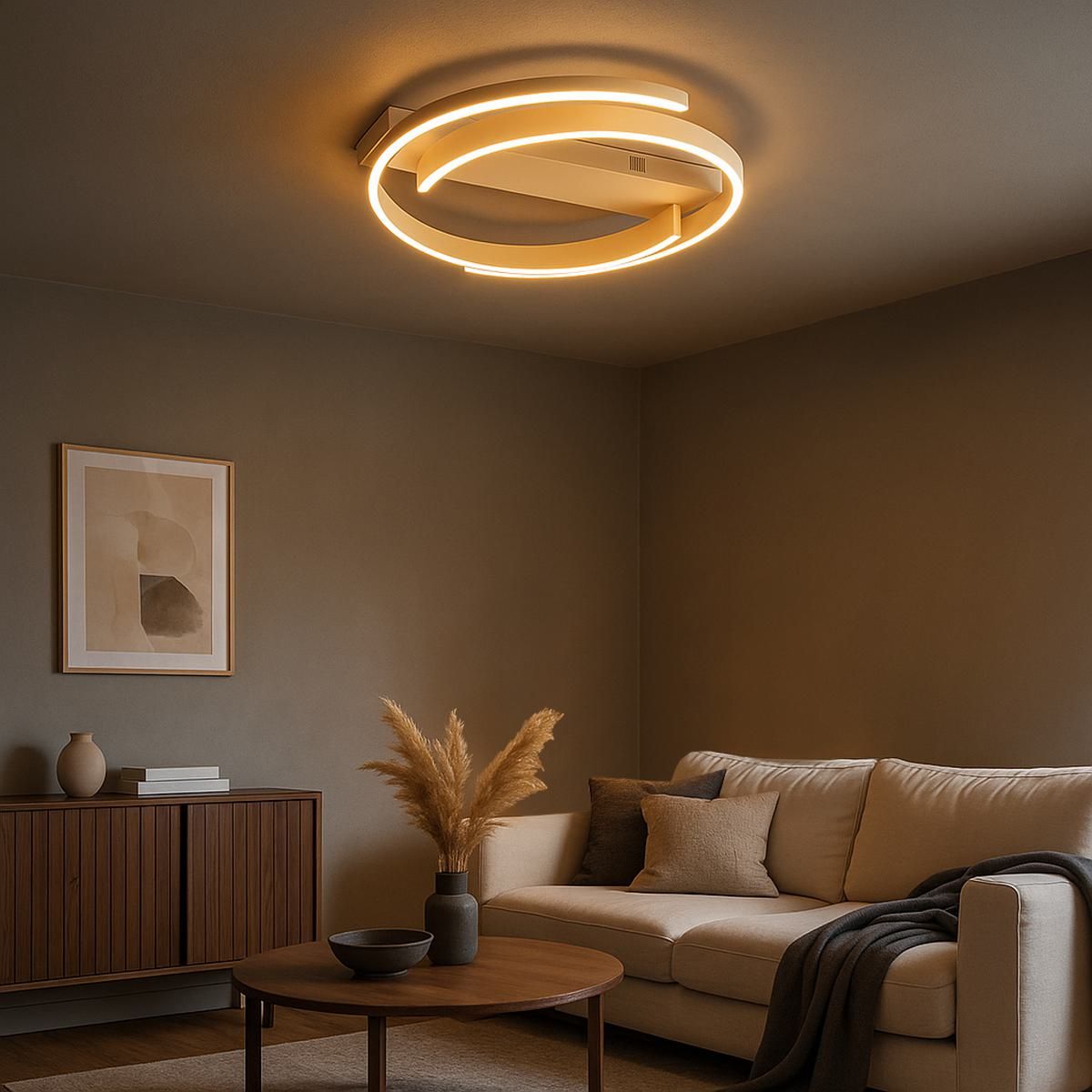 Kronleuchter & Deckenlampen: LED Deckenleuchte, CCT, Dimmer, 56 cm Ø – Neu (gemäss Beschreibung) aus Kreuzlingen von Smart-Light 1