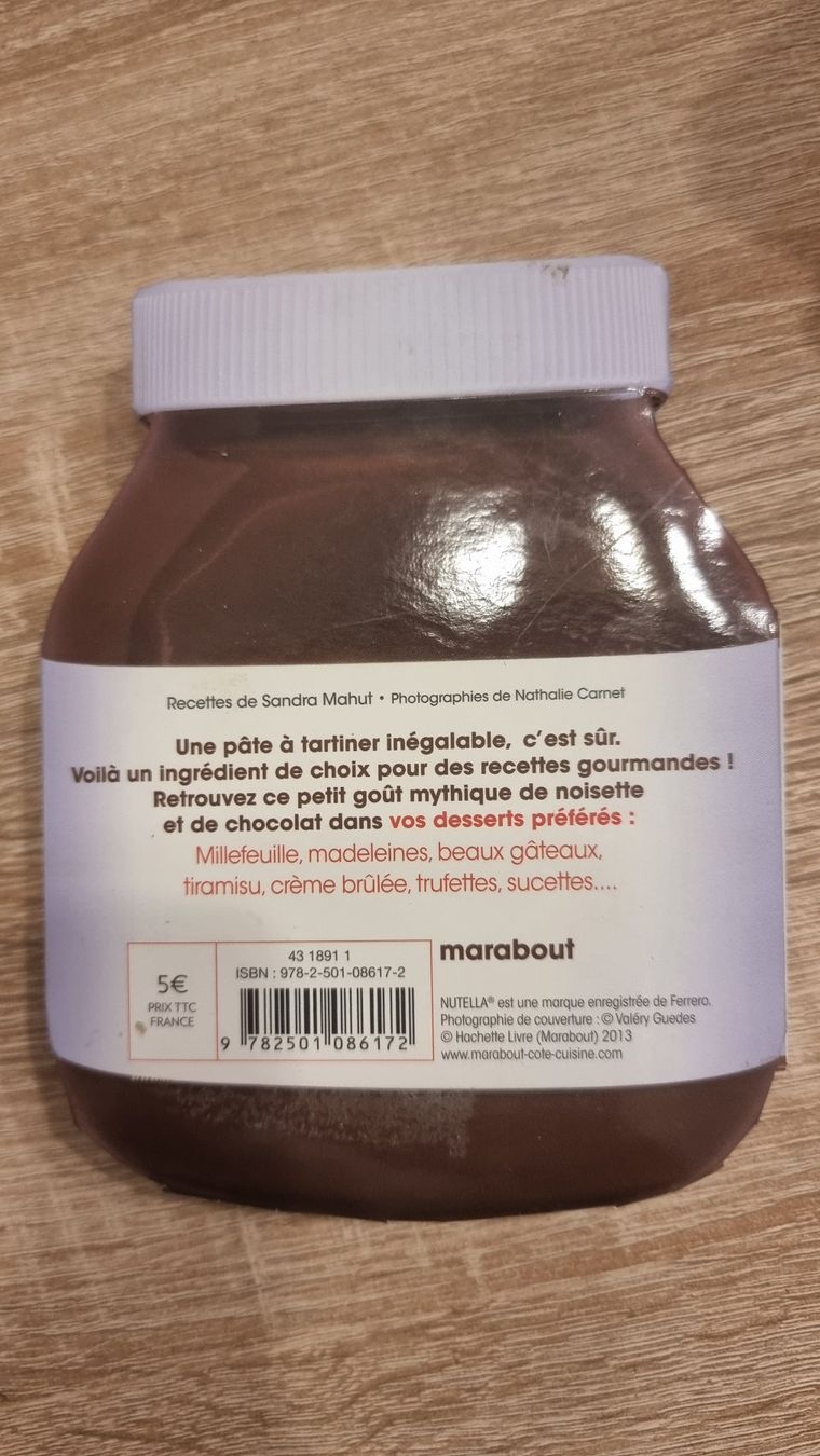 Libri: Livre de cuisine : Nutella ferrero – Usato da Dompierre FR venduto da nono1296 1