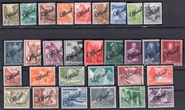 1942-1950, D II, 46-75, Serie, 30 Werte, gestempelt (14050)