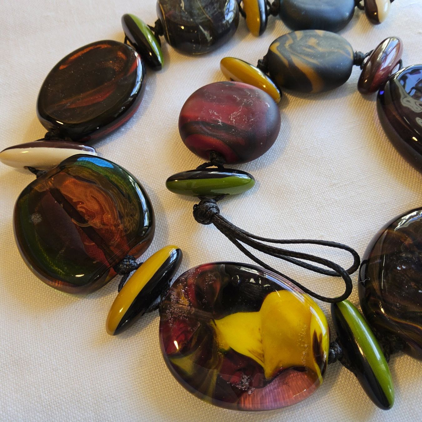 Catenine: Art Glas Halsband Collier – Usato da Zürich venduto da philpip