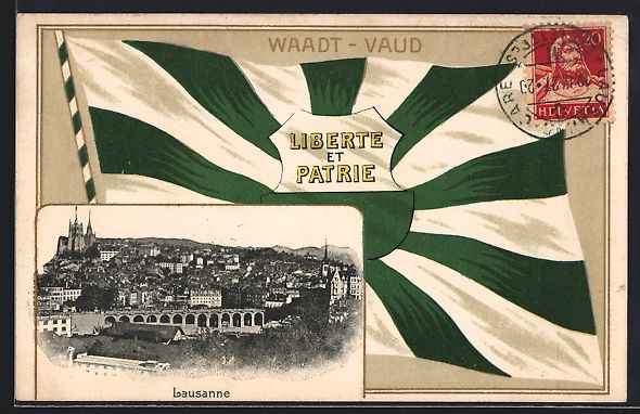 Ansichtskarten: Passepartout-AK Lausanne / Vaud, Ortsans – Gebraucht aus Berlin von bartko-reher