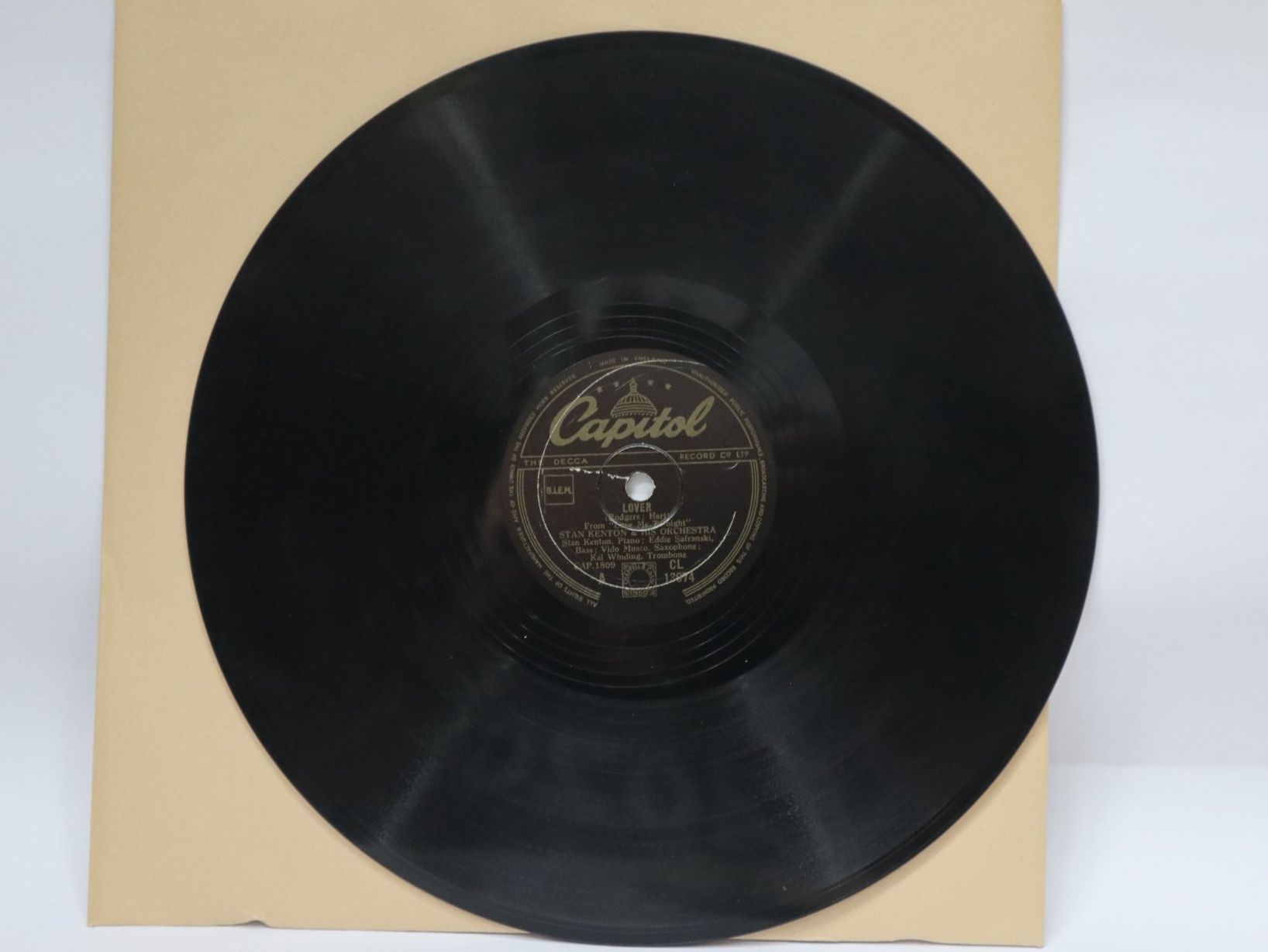 Vinyles: Schellack Stan Kenton Lover / Capitol Punishment – D'occasion à Eschenbach SG par Astalavista 1