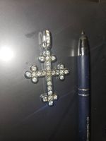 Kreuz Anhänger für Kette mit Steinen