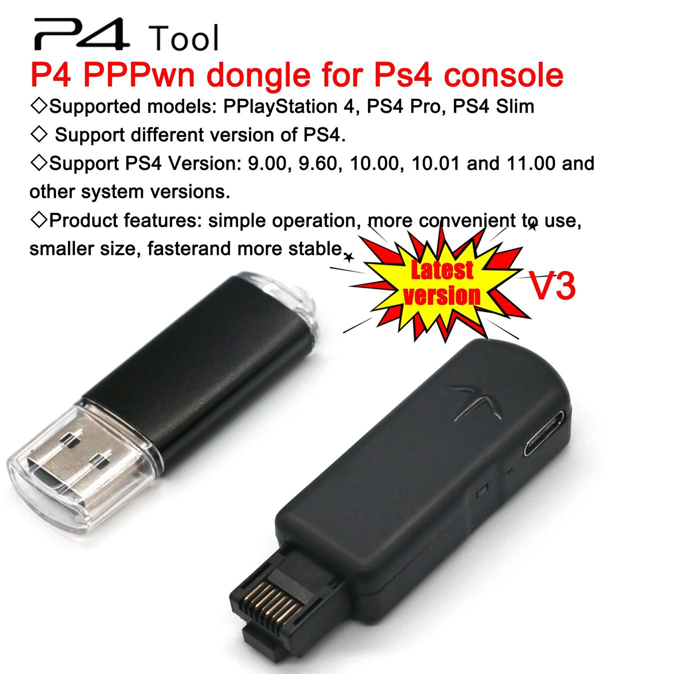 Sony Konsolen: PS4 Jailbreak Modchip Dongle for 9.00-11.00 Systems V3 – Neu (gemäss Beschreibung) aus Glattbrugg von har_jgc7 2