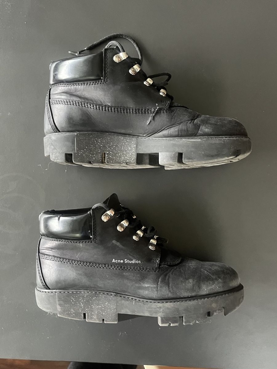 Acne Studios Herrenschuhe: Acne Studios Platform Boots, Size 39Black Leather – Gebraucht aus Zürich von MariKondo 2