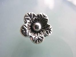 Metallperle-Anhänger Blume 15x13mm