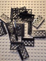Lego 9x Zaun 1x4x2( 3185) schwarz