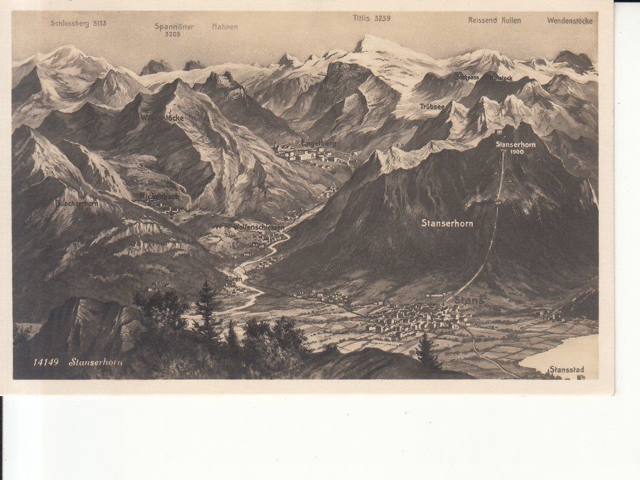 Cartoline postali: Stanserhorn ca. 1930 – Usato da Bürglen TG venduto da StampGraf