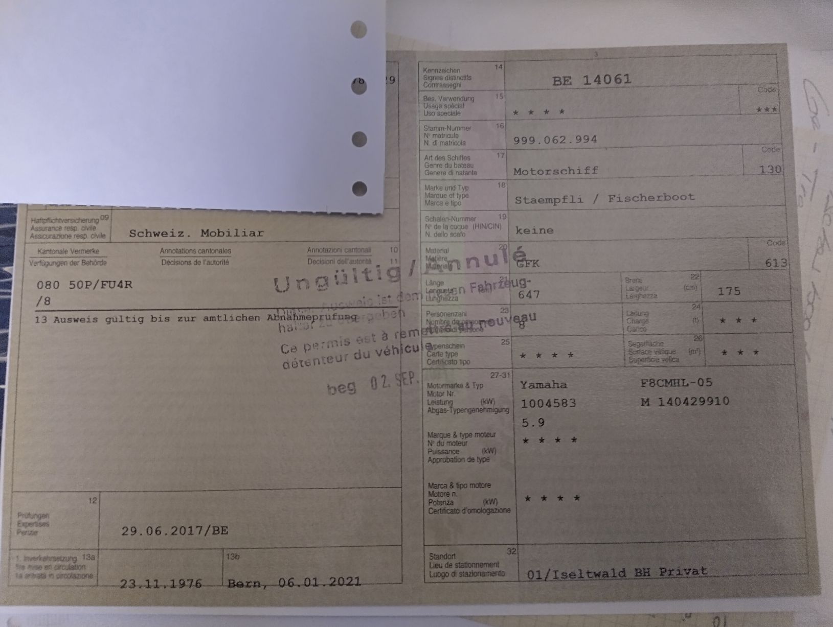 Staempfli Barche: Staempfli Fischerboot – Difettoso da Uetendorf venduto da hof_2rmq 5