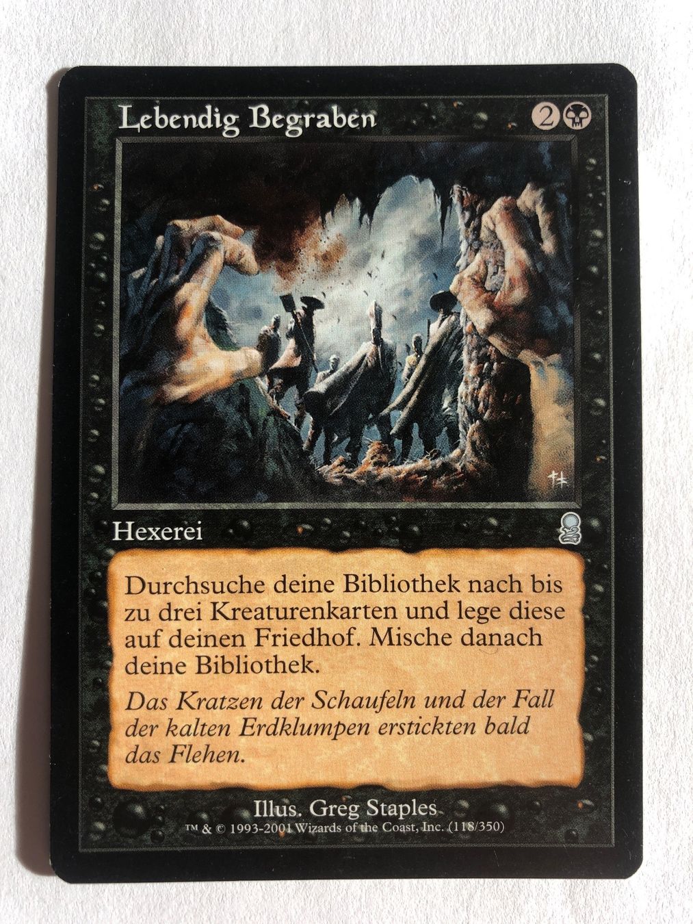 Magic The Gathering Carte collezionabili: MTG - Lebendig Begraben – Usato da Basel venduto da Melchior5