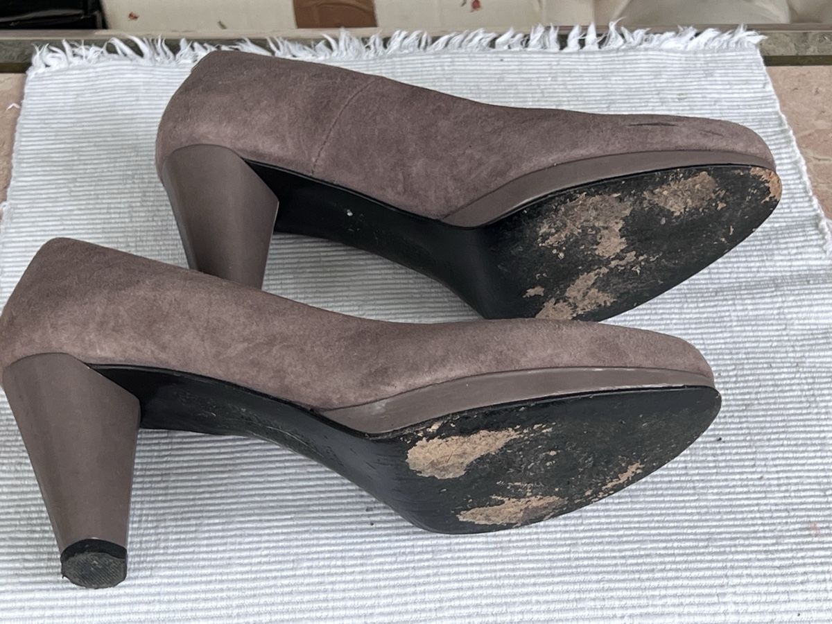 Damenschuhe: Pump 39 Leder graubraun  – Gebraucht aus Richterswil von Luke6 3