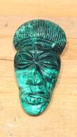 Malachit Kopf (Skulptur / Maske: 800 Gramm)