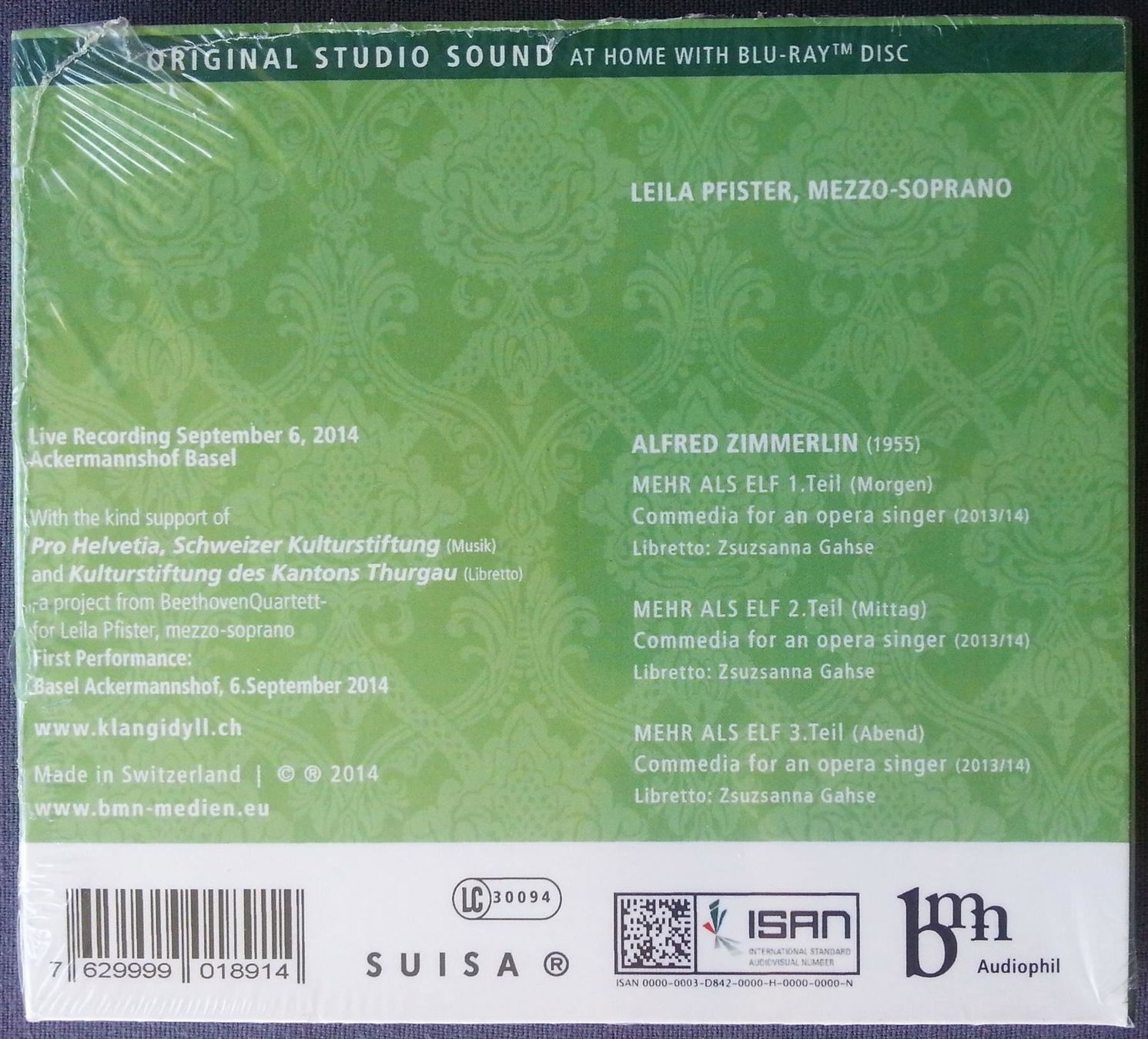 CD: CD + Blu-Ray Leila Pfister, A. Zimmerlin – Nuovo e nell'imballaggio originale da Oberriet SG venduto da ganesh435 1