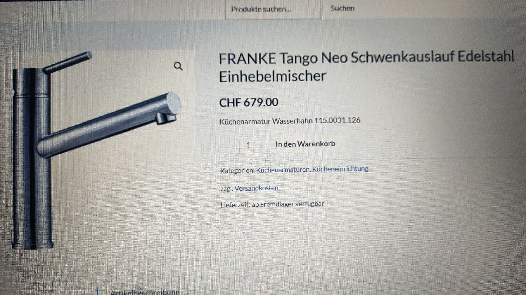 Franke Rubinetteria: Küchenmischer Franke – Nuovo e nell'imballaggio originale da Uetendorf venduto da Timo747