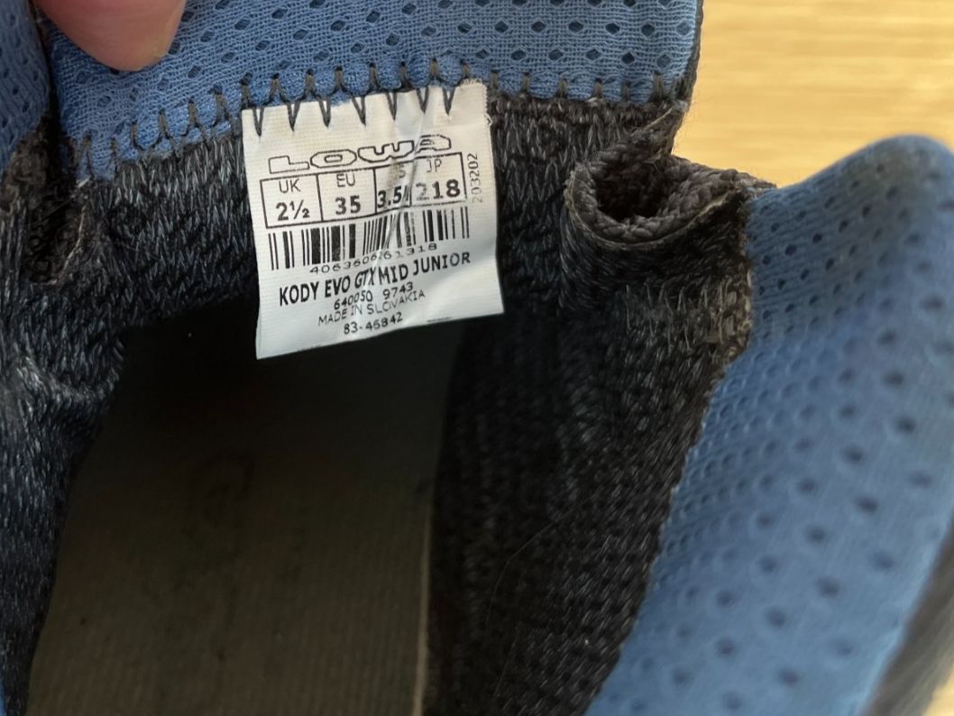Lowa Scarpe per ragazzi: Wanderschuh, LOWA KODY EVO GTX MID Junior – Usato da St. Gallen venduto da macgyverSG 2