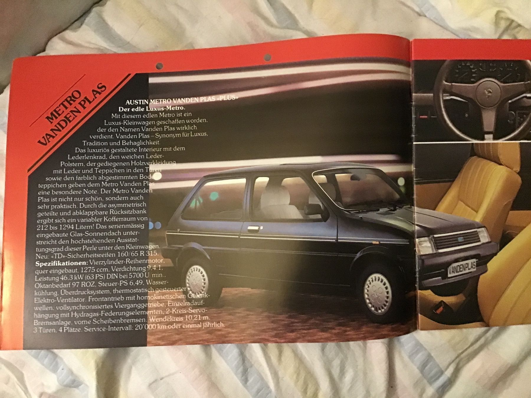 Austin Documenti: Austin Rover Programm Prospekt 1984 – Usato da Scherzingen venduto da Starseller62 1