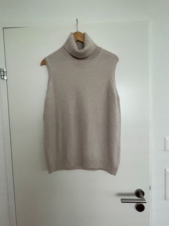 Strickweste Esisto Rollkragen beige