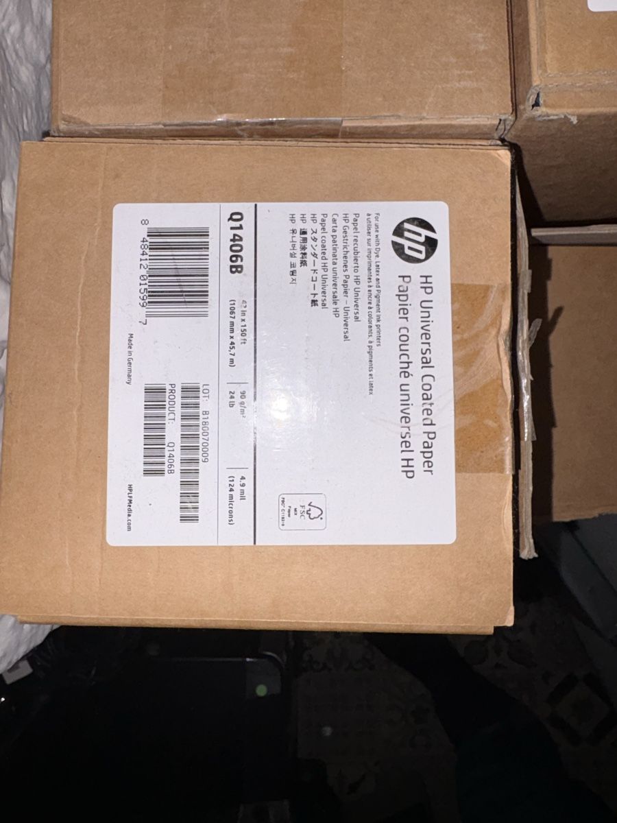Papiere: 3 rouleau papier HP – Neu und originalverpackt aus Les Bois von StockSecure