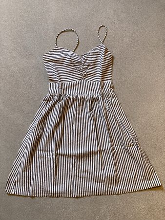 Sommerliches Chicorée Kleid, gestreift, XS - Top Zustand!