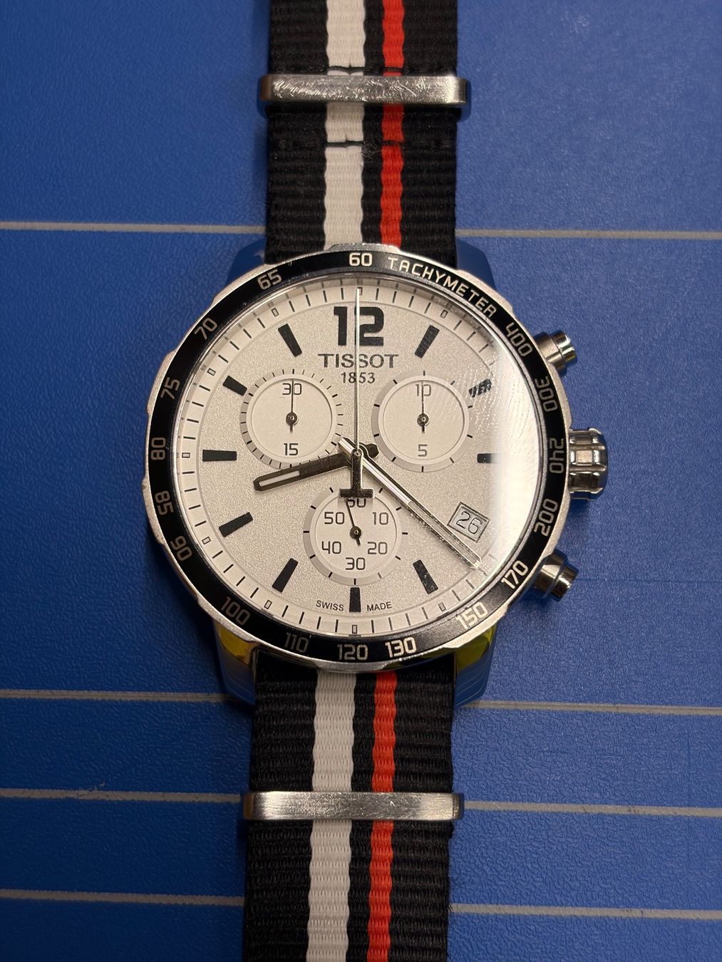 Tissot Orologi: Tissot Quickster Chronograph Uhr – Usato da Bonstetten venduto da olivenbaum2019 2