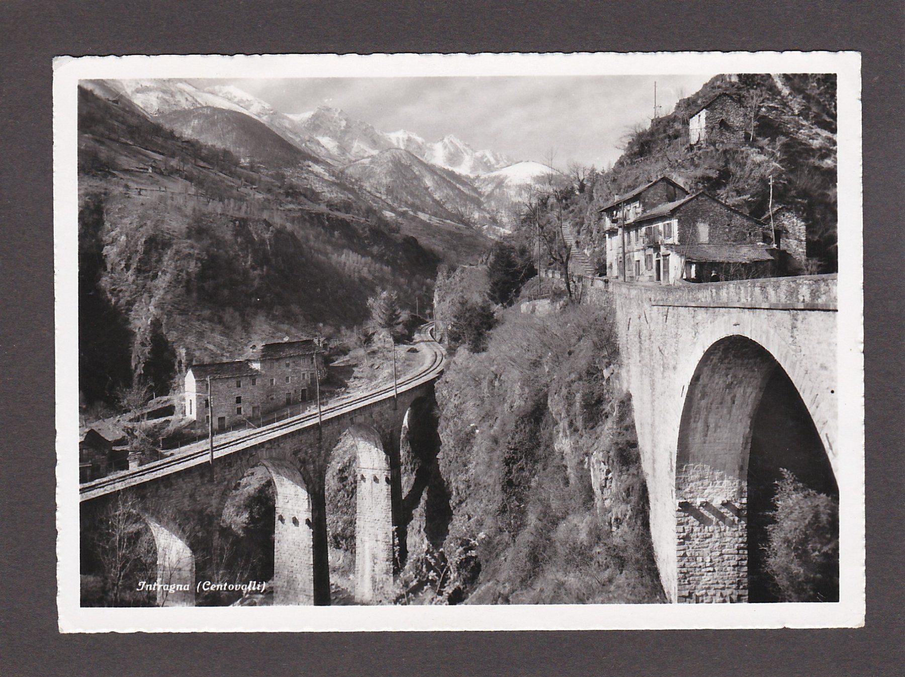 Cartoline postali: INTRAGNA (Centovalli) 1955 – Usato da Reiden venduto da cinfis