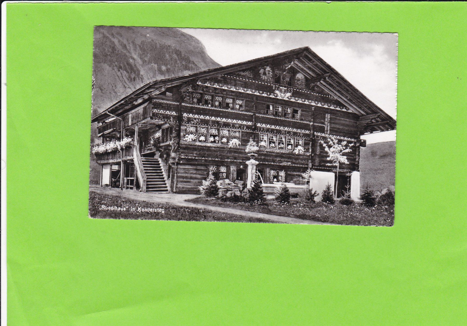 Cartoline postali: Ruedihaus in Kandersteg – Usato da St. Peterzell venduto da neckertal