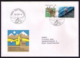 3864 GUTTANNEN_10.5.93_ WERBESTEMPEL K1368 _ ERSTTAG !
