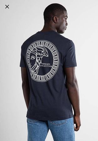 Original Versace T-Shirt dunkelblau