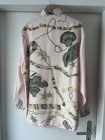 Chemise soie rose imprimée - Été
