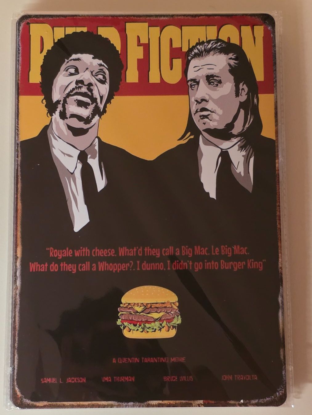 Ecriteaux: Blechschild Pulp Fiction Tarantino – Neuf avec emballage d'origine à Wangen SZ par Charlie_Firpo