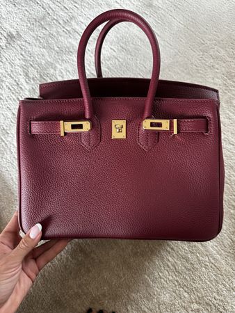 Sac à main bordeaux 25cm new