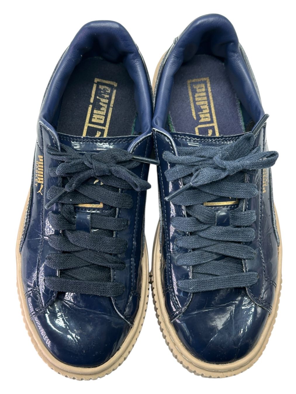 Puma Herrenschuhe: Puma Basket Platform vernis marine. Pointure 37 – Gebraucht aus Morges von Auct 3