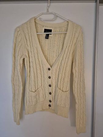 Strickjacke weiss