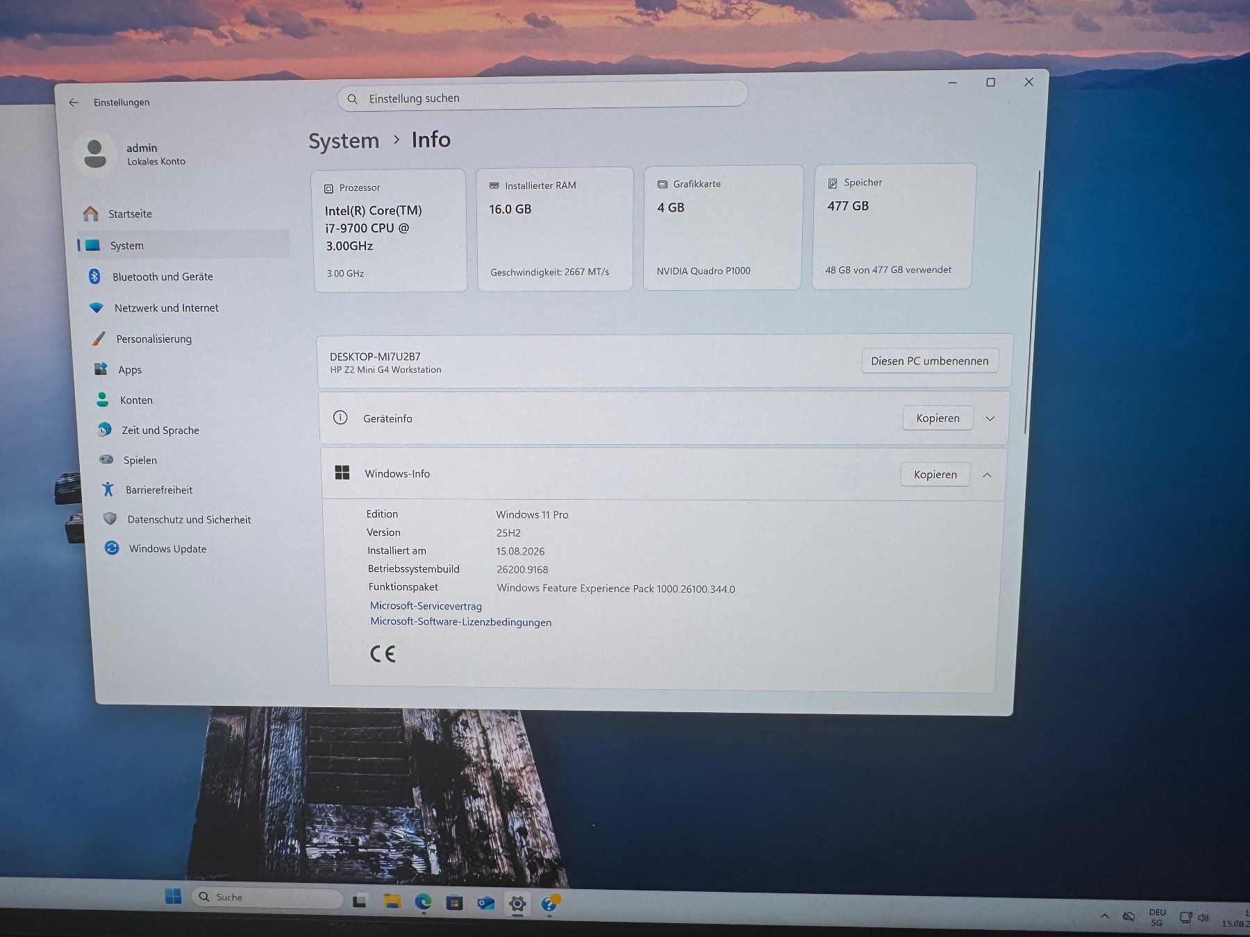 Hewlett Packard PCs: HP Z2 Mini G4 Workstation – Gebraucht aus Bremgarten AG von joker_eat_world 5