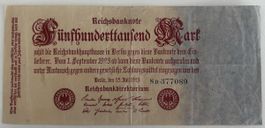 Deutschland 500‘000 Mark 1923