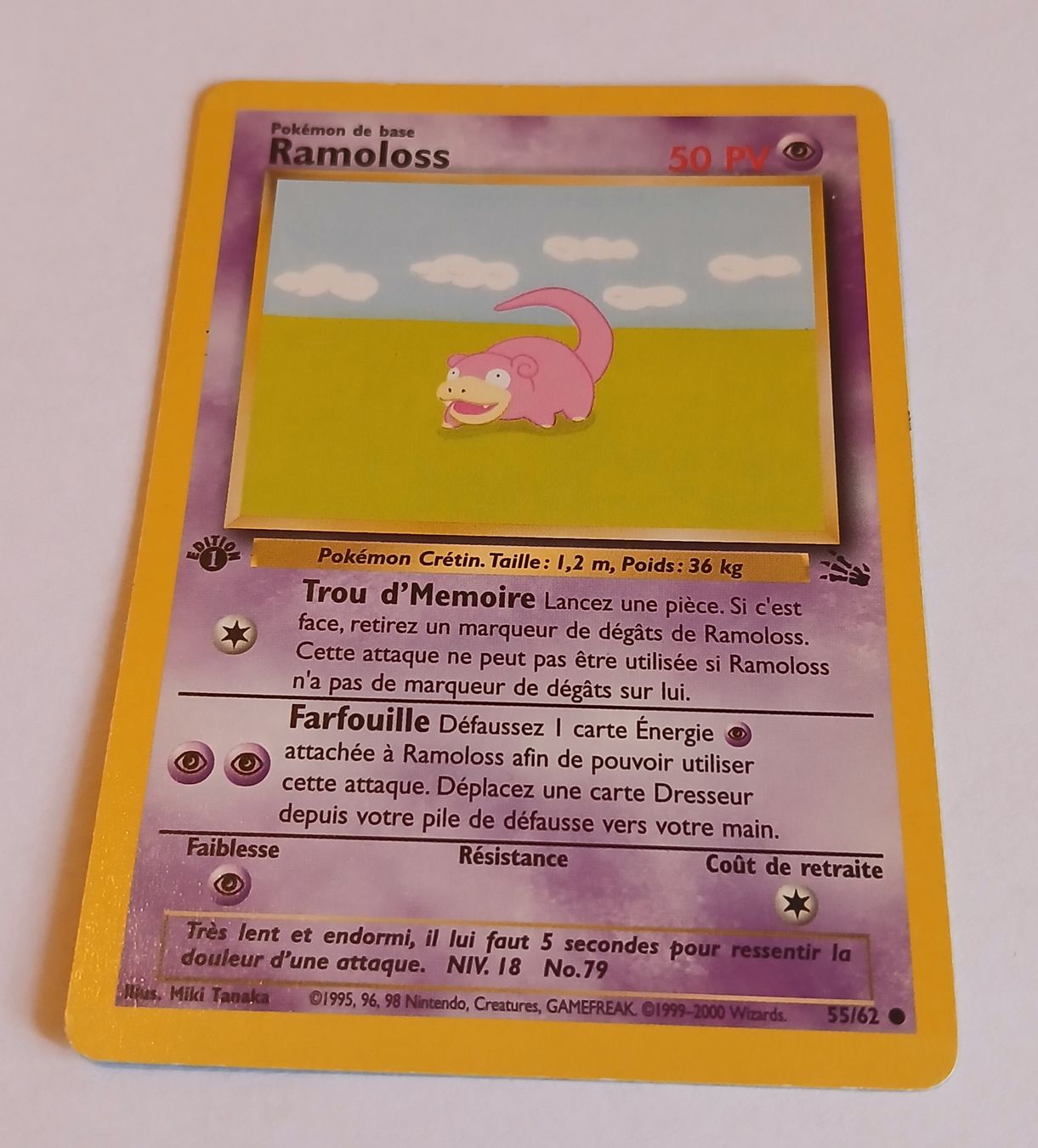 Pokémon Cartes à collectionner: Carte Pokémon Ramoloss FR 1999-2000  – D'occasion à Sciernes-d'Albeuve par Dojo004