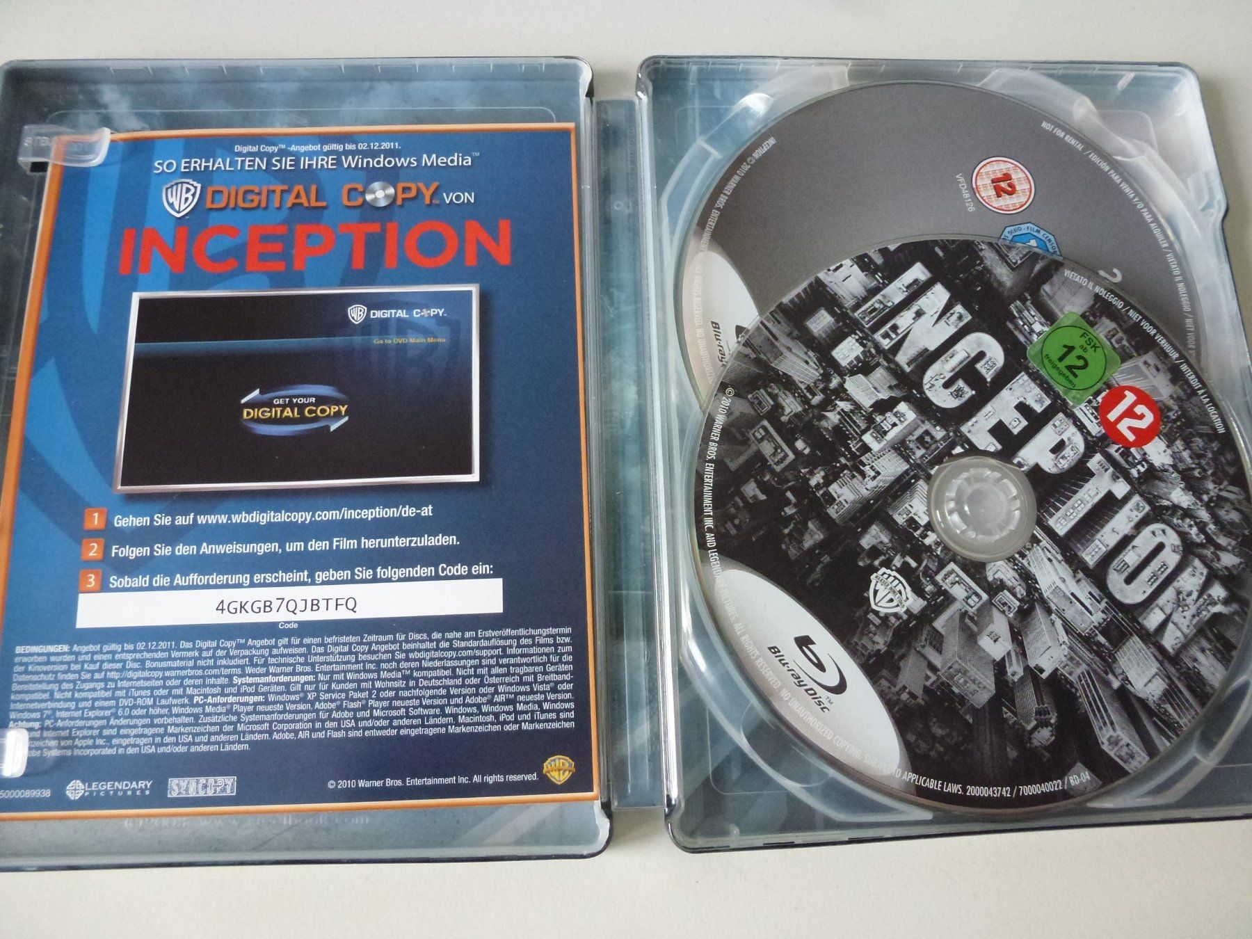 Tutti i DVDs: Inception (Steelbook 2 Blu-Rays) – Nuovo (secondo la descrizione) da Bern venduto da Frebo 2