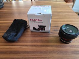 Samyang Objektiv 12mm F2.0 für Sony E-Mount