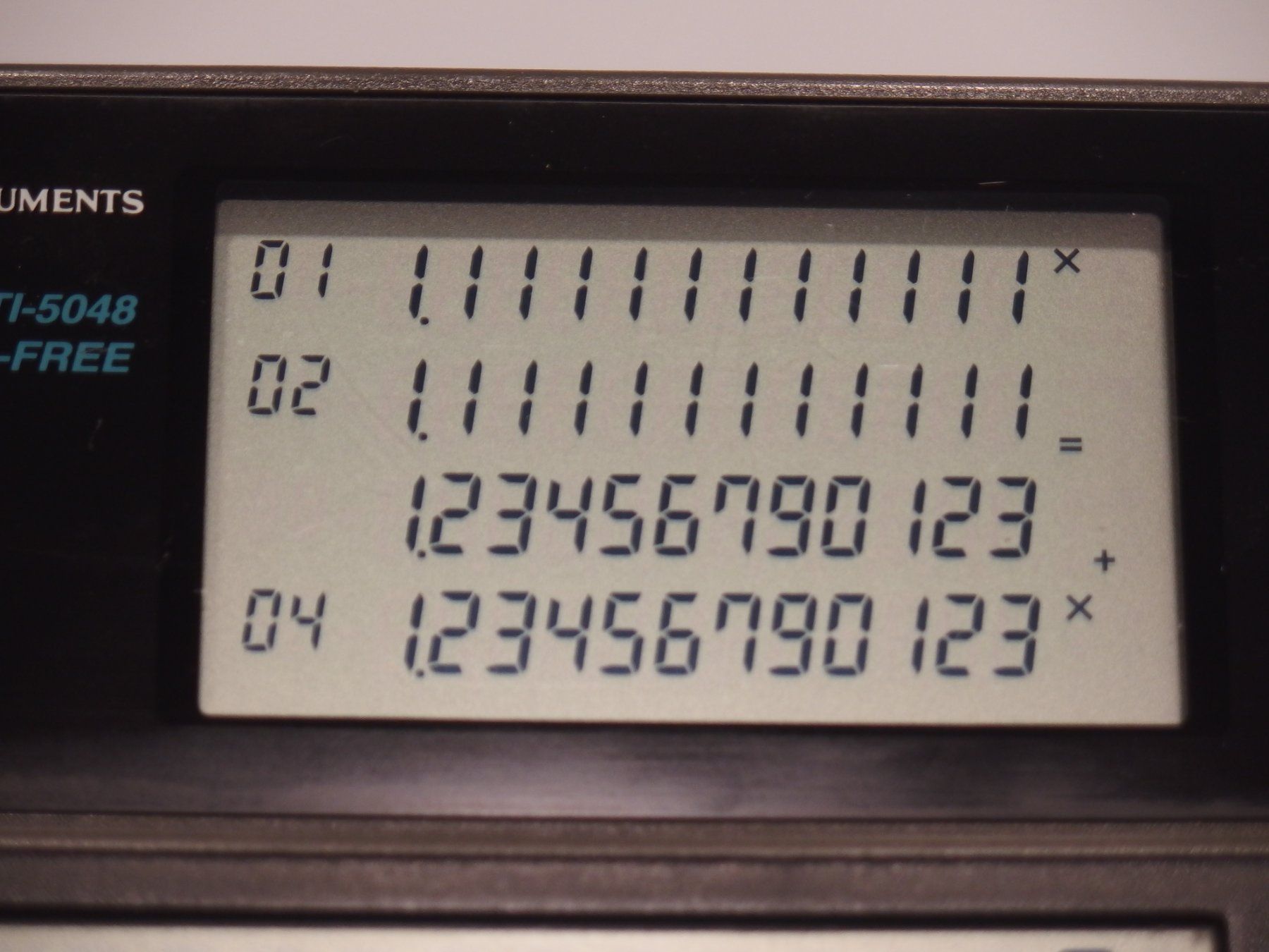 Texas Instruments Calcolatrici tascabili: Texas Instruments TI-5048 Paper-Free Taschenrechner – Usato da Gwatt (Thun) venduto da Nocturnal_99 3