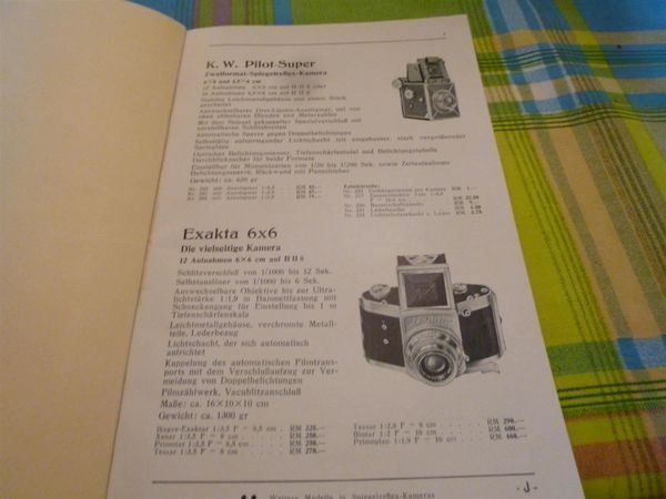 Documenti: Optik Technik Nachtrag zum Hauptkatalog – Usato da Luzern venduto da leseratte24 1