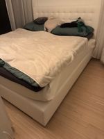 Weisses Boxspringbett 180×200 cm