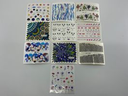 10 Bögen mit Wassertransfer Aufkleber No 4