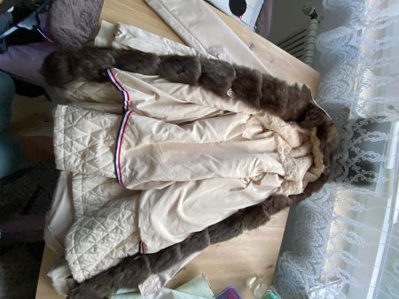 pelz jacke aus kaninchen s-m