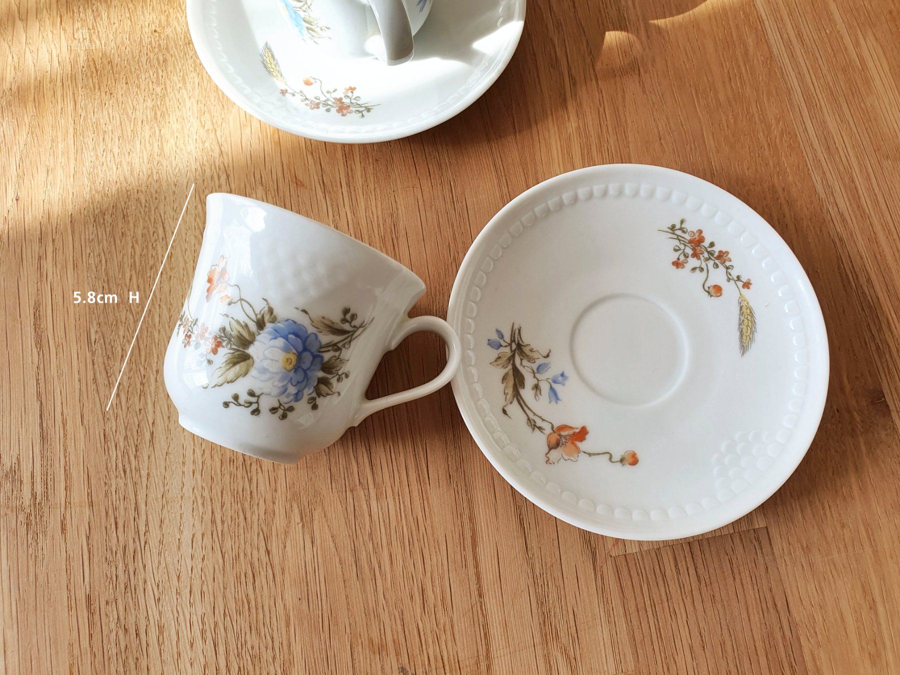 Tazze: Espressotassen mit Blumendeko – Usato da Winterthur venduto da Nooitgedagt 1