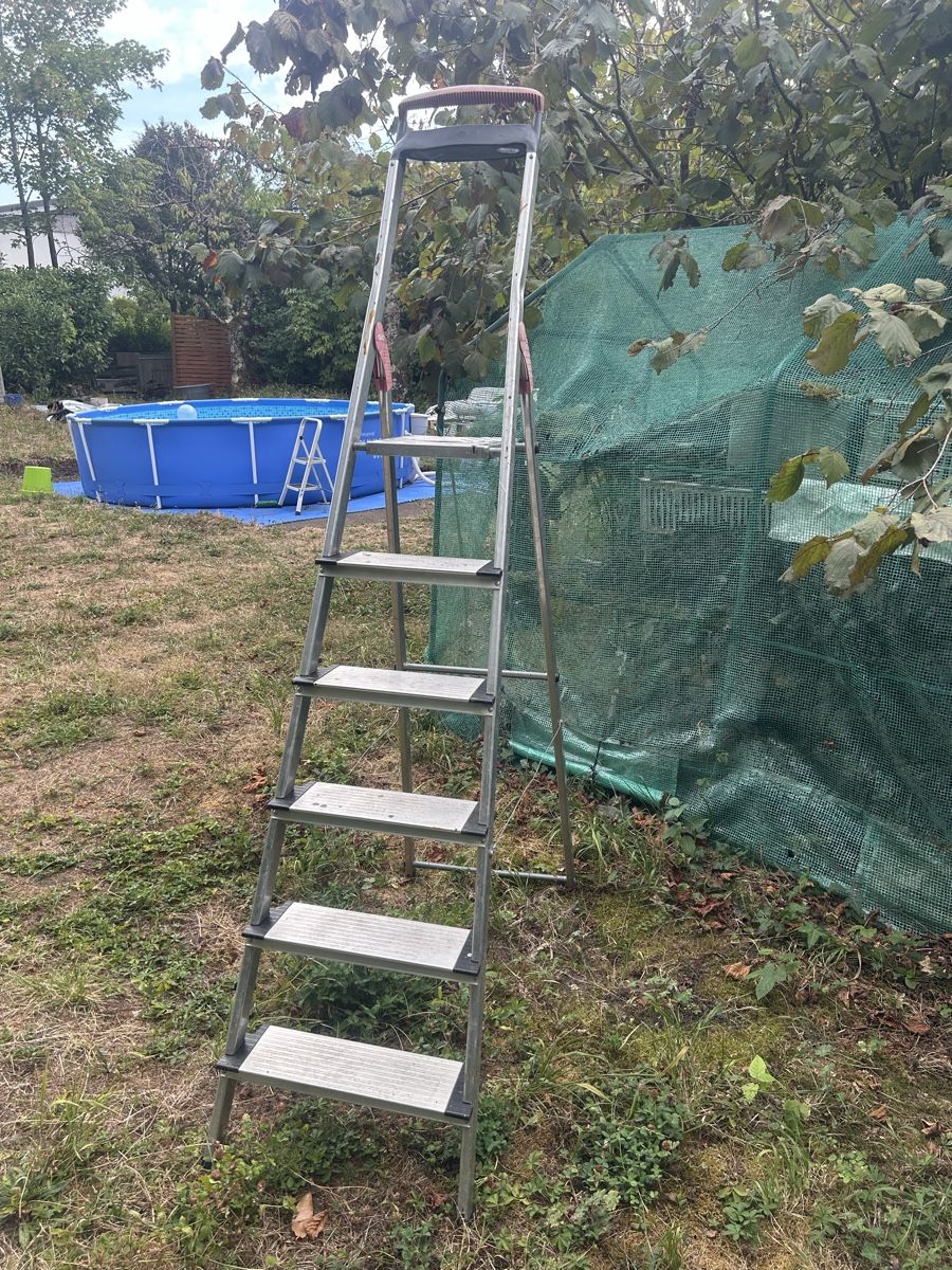 Hailo Leitern: Échelle pliable à larges marches – Gebraucht aus La Neuveville von Santiago04