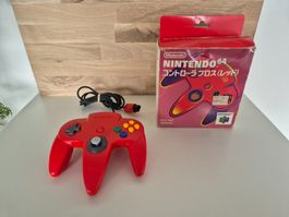 Nintendo 64 Controller Rot - Originalverpackt & Top N64